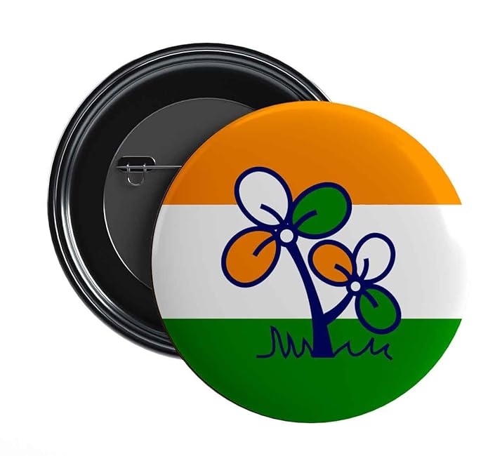 NIVARA Pin Badges for Election | Vote For Your Party | Election Badges | Indian National Congress & BJP Symbols Pin Badge | Bhartiya Janata Party Badges